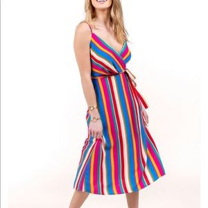NWT size M Francesca’s Raquel stripe dress